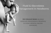 Fluid & Elecrolytes Management in Newborns