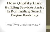 How quality link building services assist in dominating ppt