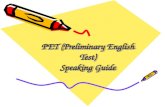 PET Speaking Guide