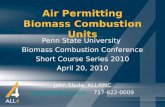 Air Permitting Biomass Combustion Units