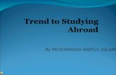 Trend and steps of study abroad