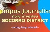 Campus Journalism Basics- SOCORRO DISTRICT