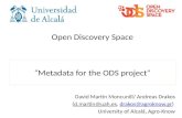 Metadata for the ODS project, Dr. Andreas Drakos