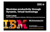 Maximise productivity through dynamic, virtual technology (IBM Websphere)