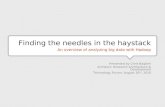 Finding the needles in the haystack. An Overview of Analyzing Big Data with Hadoop