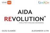 Доклад Александа Ильина и Олега Оямяэ на конференции LoveQA. "AIDA. Эволюция автоматизации работы с Git, JIRA