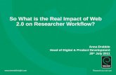 So What is the Real Impact of Web 2.0 on Researcher Workflow?