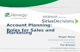 Revegy and SiriusDecisions, Account Based Marketing and Account Planning