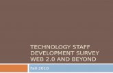 Technology staff development survey web 2