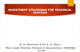 INVESTMENT STRATEGIES FOR TECHNICAL TEXTILES