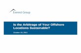 Is the Arbitrage of Your Offshore Locations Sustainable?