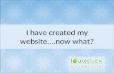 I have created my website….now what?