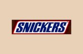 Snickers chocolate presentation