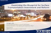 Examining the Blueprint for Surface Transportation Investment and Reform