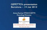 #SICmonoparentals Anne Karine Stocchetti presents Gepetto by Optimomes