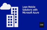 Lean Mobile Solutions with Microsoft Azure
