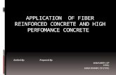 Application of Fiber Reinforced Concrete And