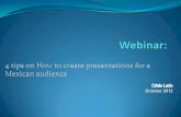 Webinar de how to create presentations for a mexican audience