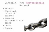 Linked in – the professionals network