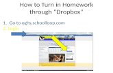 How to turn in homework through
