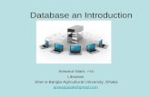 Database an introduction