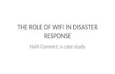 The role of wifi in disaster response