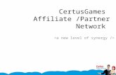Certusgames Affiliate & Partnering