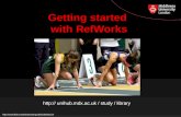 Getting started with RefWorks