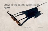 Claws to the Weak: internet and rights