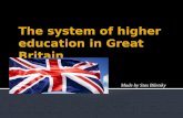 High education in UK