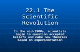 22.1 the scientific revolution
