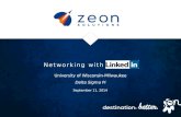Linkedin for Networking & Jobs - UWM 2014