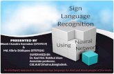 Sign language recognizer