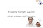 Business Process Management - Choosing The Right Supplier