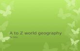 A to z world geography