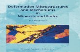 Deformation Micro Structures and Mechanisms in Minerals and Rocks