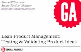 Lean Product Management - Testing & Validating Product Ideas