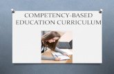 Competency based, performance-based and standard-based curriculum