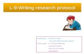 Research protocol writting