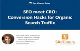(Webinar) SEO meet CRO: Conversion Hacks for Organic Search Traffic