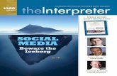 201211 IASA theInterpreter: Social Media - Beware the Iceberg