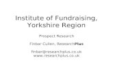 Prospect Research   Institute Of Fundraising, Yorkshire, June 2009