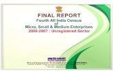 Final report of fourth all india census of msme   for finance, subsidy & project related support contact - 9861458008