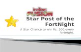 Star post of the FortNight