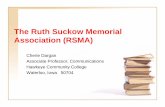 The Ruth Suckow Memorial Association (RSMA) 2013 Cherie Dargan