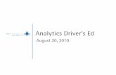Analytics Drivers Ed