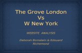The Grove London Vs W New York - Web Analysis -