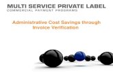 Administrative Cost Savings through Invoice Verifications