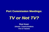 Port Commission Meetings: TV or Not TV?