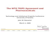 Pharmaceuticals and the WTO TRIPS Agreement